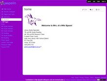 Tablet Screenshot of jaspelin.wikispaces.com