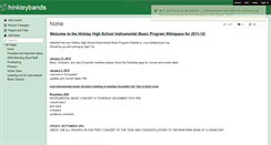Desktop Screenshot of hinkleybands.wikispaces.com