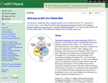 Tablet Screenshot of edt514tpack.wikispaces.com