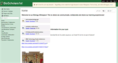 Desktop Screenshot of bioscholars1st.wikispaces.com