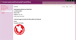 Desktop Screenshot of gobernadoreselectosdepuertorico.wikispaces.com