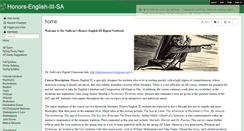 Desktop Screenshot of honors-english-iii-sa.wikispaces.com