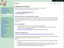 Tablet Screenshot of collaboration4students.wikispaces.com