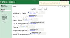 Desktop Screenshot of english11section4.wikispaces.com