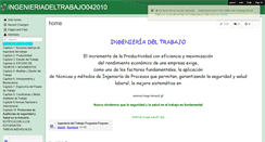 Desktop Screenshot of ingenieriadeltrabajo042010.wikispaces.com