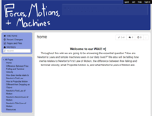 Tablet Screenshot of forcesmotionsandmachines.wikispaces.com