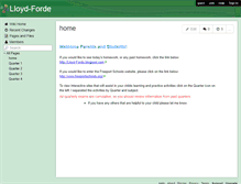Tablet Screenshot of lloyd-forde.wikispaces.com