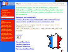 Tablet Screenshot of madame300.wikispaces.com