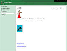 Tablet Screenshot of caralibro.wikispaces.com