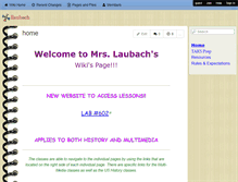 Tablet Screenshot of llaubach.wikispaces.com