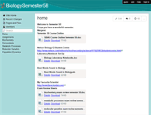 Tablet Screenshot of biologysemester58.wikispaces.com