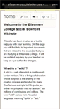 Mobile Screenshot of ellesmeresocialsciences.wikispaces.com