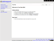 Tablet Screenshot of labbrapport.wikispaces.com