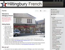 Tablet Screenshot of hiltingburyfrench.wikispaces.com