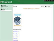 Tablet Screenshot of bloggingclub.wikispaces.com