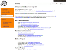 Tablet Screenshot of flatclassroomprojects.wikispaces.com