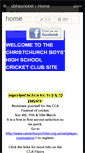 Mobile Screenshot of cbhscricket.wikispaces.com