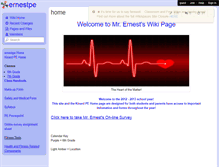 Tablet Screenshot of ernestpe.wikispaces.com