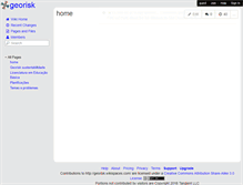 Tablet Screenshot of georisk.wikispaces.com