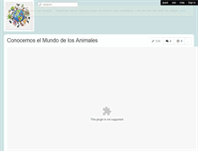 Tablet Screenshot of conocemoselmundodelosanimales.wikispaces.com
