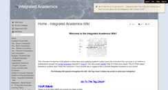 Desktop Screenshot of integratedacademics.wikispaces.com