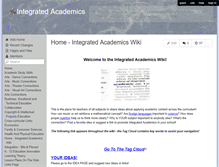 Tablet Screenshot of integratedacademics.wikispaces.com