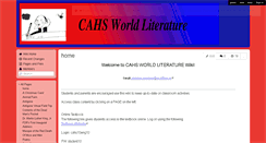 Desktop Screenshot of cahsworldliterature.wikispaces.com