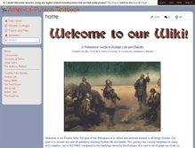 Tablet Screenshot of amer-lit-puritan-textbook.wikispaces.com