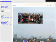 Tablet Screenshot of factorhumano.wikispaces.com