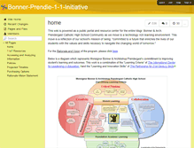 Tablet Screenshot of bonner-prendie-1-1-initiative.wikispaces.com
