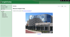 Desktop Screenshot of englishtoday.wikispaces.com