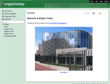 Tablet Screenshot of englishtoday.wikispaces.com