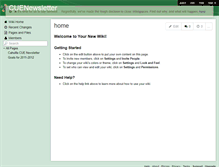 Tablet Screenshot of cuenewsletter.wikispaces.com