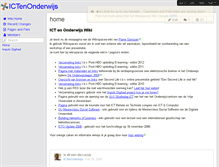 Tablet Screenshot of ictenonderwijs.wikispaces.com