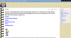 Desktop Screenshot of firstgradeclaywellelementary.wikispaces.com
