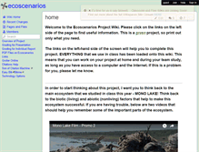 Tablet Screenshot of ecoscenarios.wikispaces.com