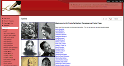 Desktop Screenshot of harlemrenaissancepoets4.wikispaces.com