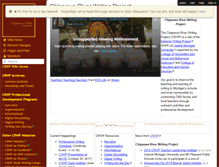 Tablet Screenshot of chippewariverwp.wikispaces.com