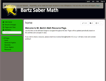 Tablet Screenshot of bartzsabermath.wikispaces.com