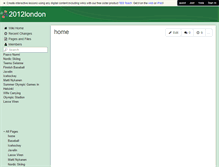 Tablet Screenshot of 2012london.wikispaces.com