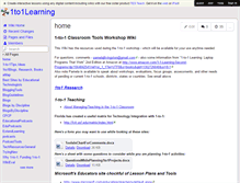 Tablet Screenshot of 1to1learning.wikispaces.com