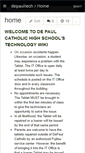 Mobile Screenshot of depaultech.wikispaces.com