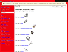 Tablet Screenshot of biomesfirst.wikispaces.com