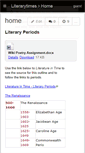 Mobile Screenshot of literarytimes.wikispaces.com