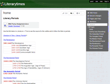 Tablet Screenshot of literarytimes.wikispaces.com