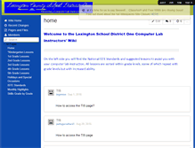 Tablet Screenshot of elementarylabinstructors.wikispaces.com