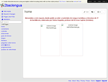 Tablet Screenshot of 2baclengua.wikispaces.com