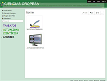 Tablet Screenshot of ciencias-oropesa.wikispaces.com