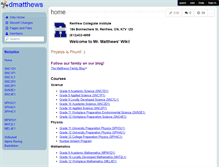 Tablet Screenshot of dmatthews.wikispaces.com