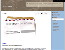 Tablet Screenshot of informedigital.wikispaces.com
